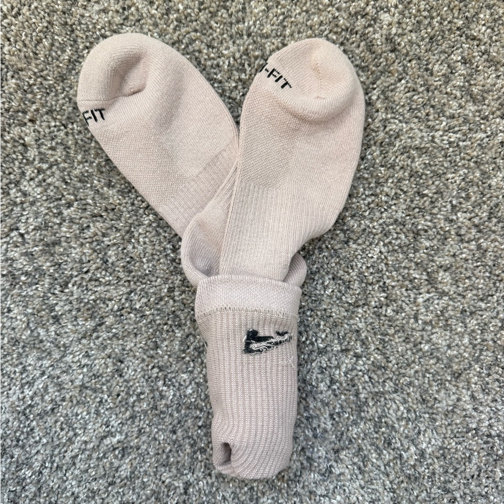 Caramel Colored Nike Crew Socks